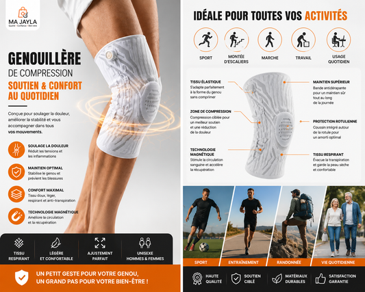 Genouillère Médicale de Compression | Soutien, Stabilité & Confort